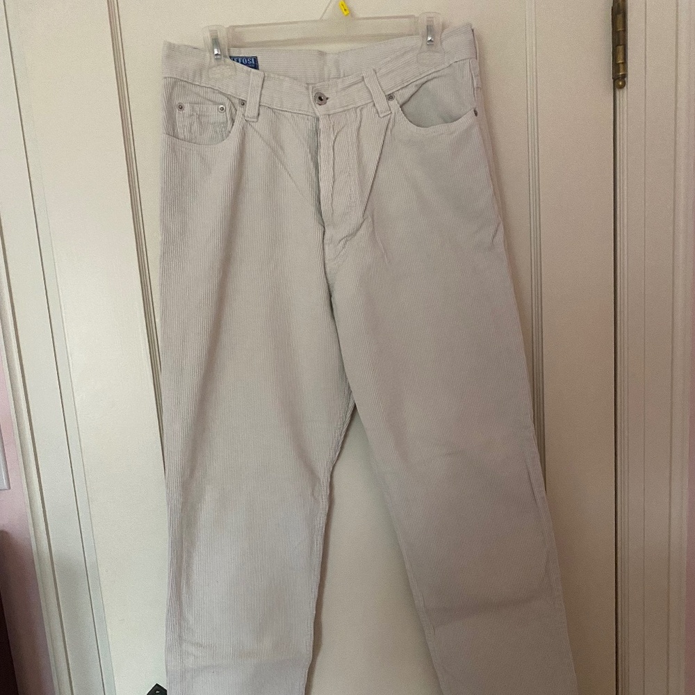 Tiffosi Corduroy white pants, size EU 40